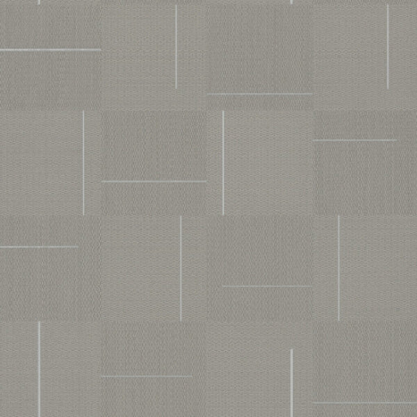 Geo Block Weave Taupe Wallpaper