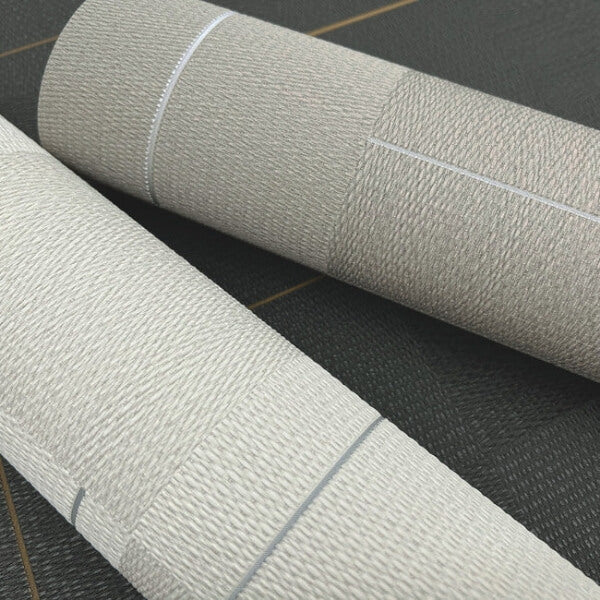 Geo Block Weave Ivory Wallpaper