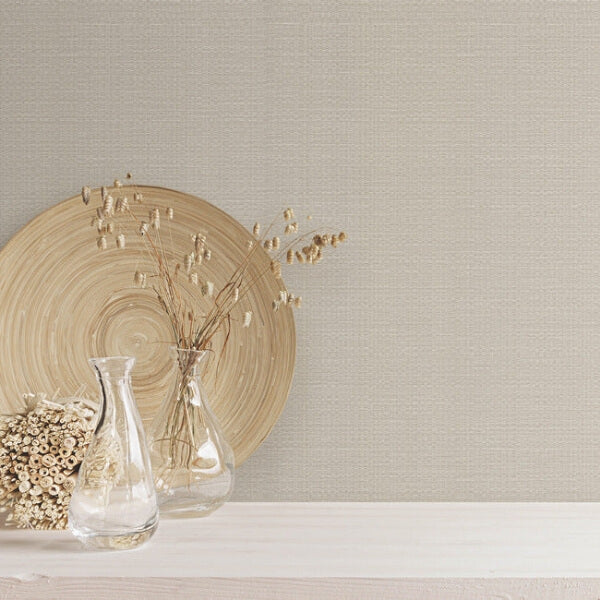 Bali Basketweave Beige Wallpaper