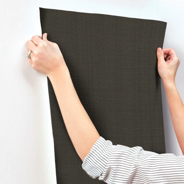 Bali Basketweave Black Wallpaper