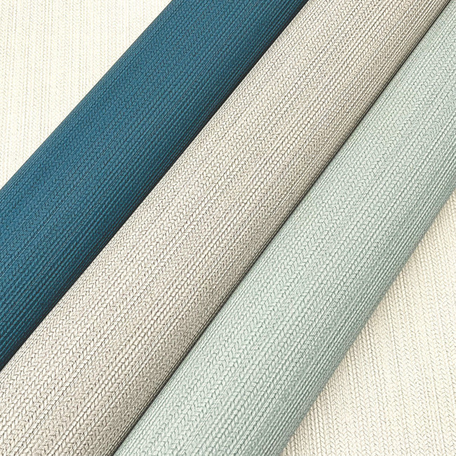 Teal Dutch Braid Wallpaper
