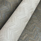 Raised Chevron Light Grey Wallpaper