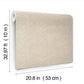 Raised Chevron Beige Wallpaper
