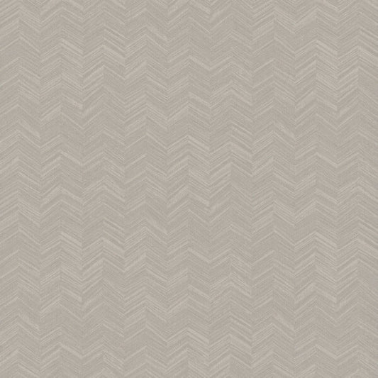 Raised Chevron Taupe Wallpaper