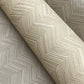 Raised Chevron Taupe Wallpaper