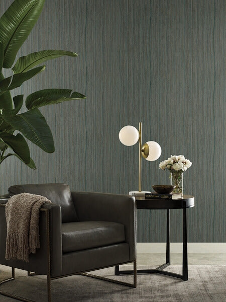 Wistman Stripe Teal Wallpaper