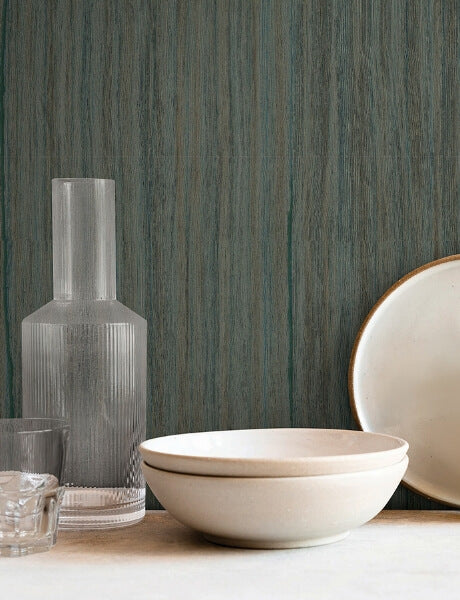 Wistman Stripe Teal Wallpaper