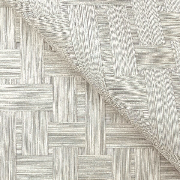 Basketry Dove Grey Wallpaper