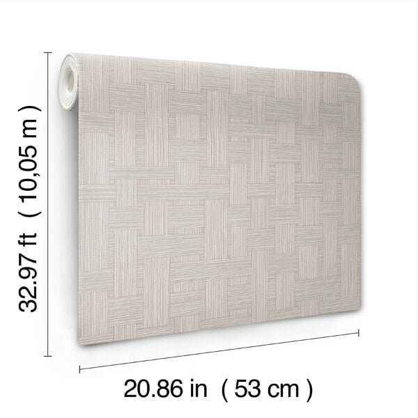 Basketry Dove Grey Wallpaper