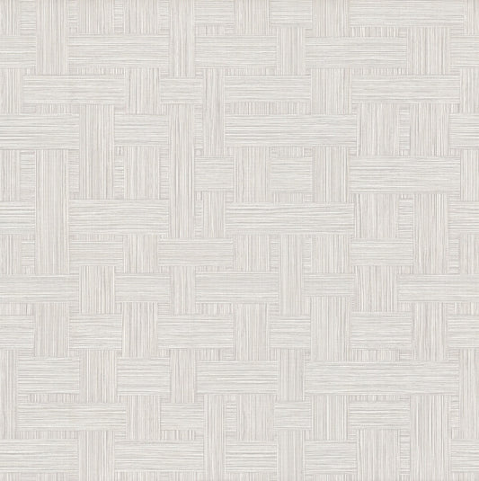 Basketry Warm Grey Wallpaper