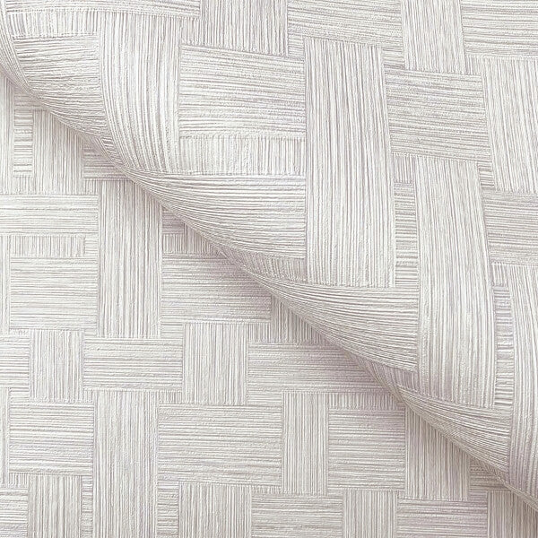 Basketry Warm Grey Wallpaper