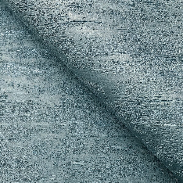 Weathered Stucco Dusty Blue Wallpaper