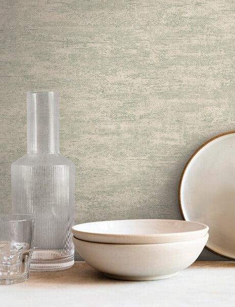 Weathered Stucco Ecru Wallpaper