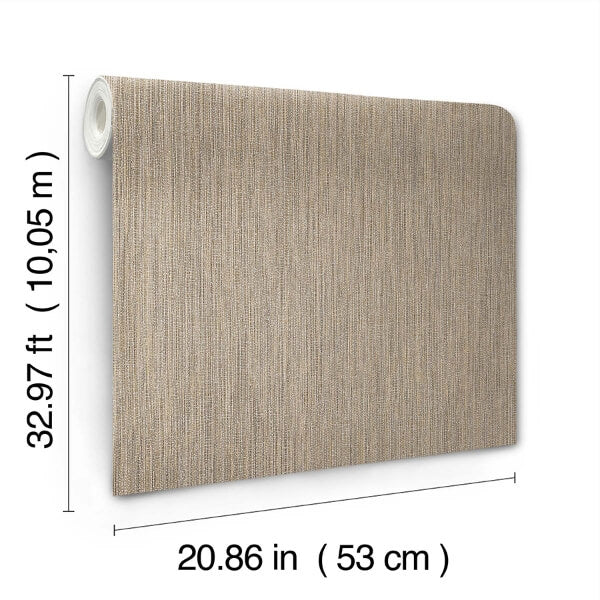 Washed Ramie Oyster Wallpaper