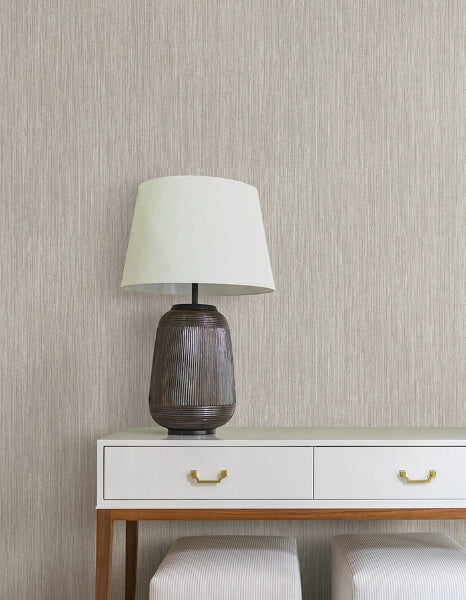 Washed Ramie Dove Grey Wallpaper