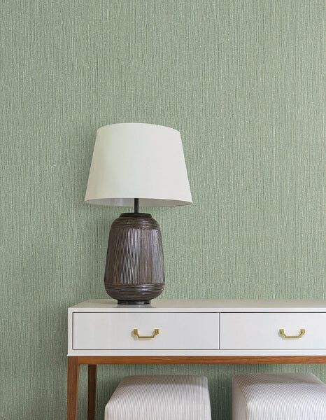 Washed Ramie Sea Glass Wallpaper