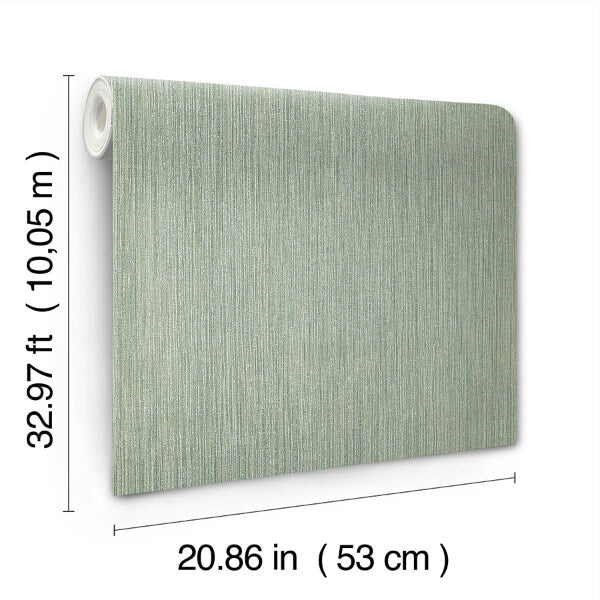 Washed Ramie Sea Glass Wallpaper