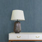 Washed Ramie Cobalt Wallpaper