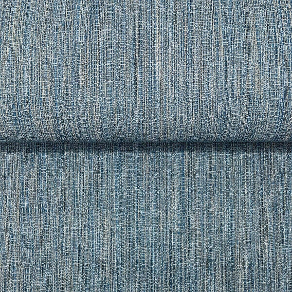 Washed Ramie Cobalt Wallpaper
