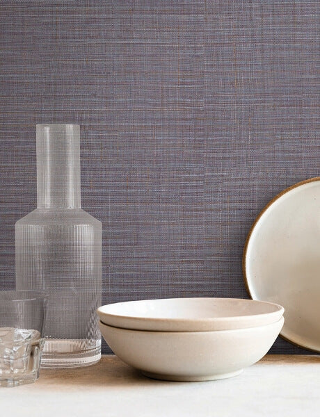 Lotus Silk Lilac Wallpaper