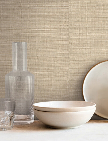 Lotus Silk Wheat Wallpaper