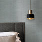 Lotus Silk Steel Blue Wallpaper