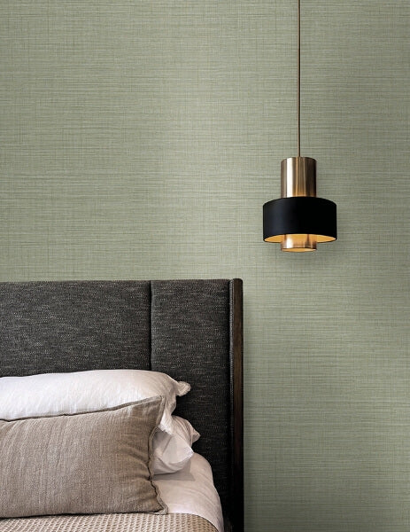 Lotus Silk Sea Foam Wallpaper