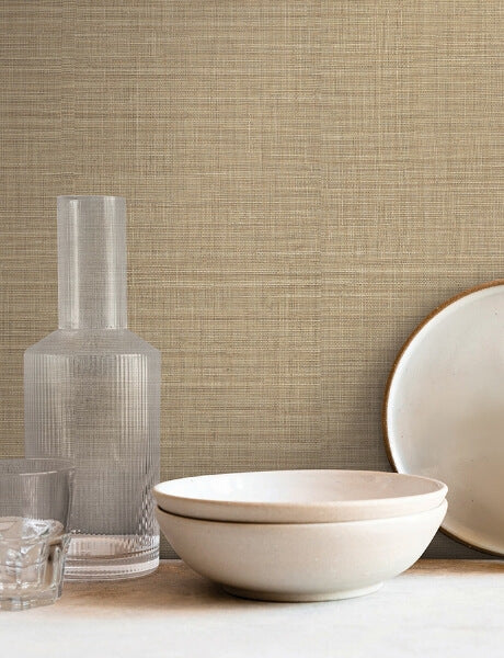Lotus Silk Hazelnut Wallpaper
