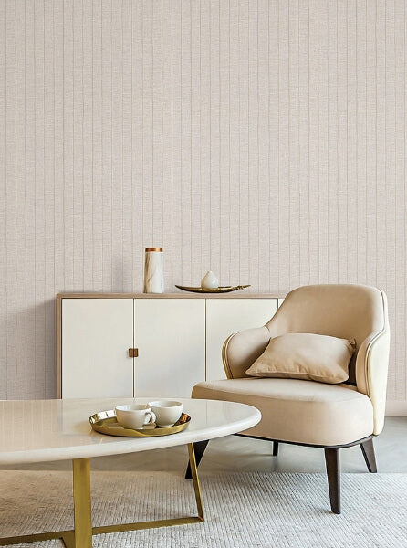 Cording Stripe Pearl Wallpaper