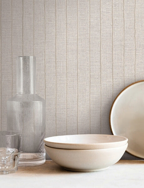 Cording Stripe Pearl Wallpaper