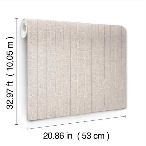 Cording Stripe Pearl Wallpaper
