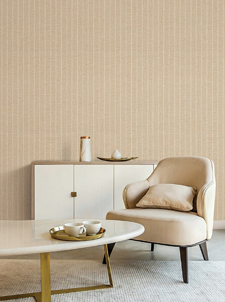 Cording Stripe Sienna Wallpaper