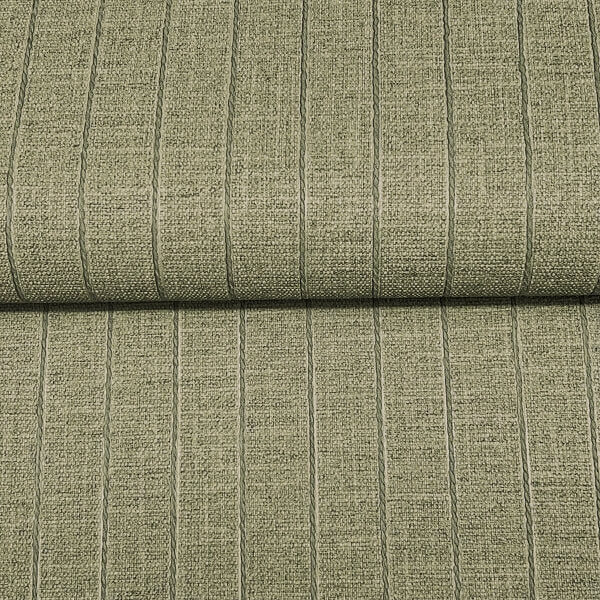 Cording Stripe Moss Wallpaper