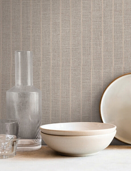 Cording Stripe Smoke Wallpaper