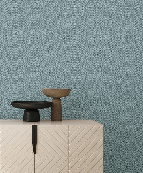 Tailored Chevron Sky Blue Wallpaper