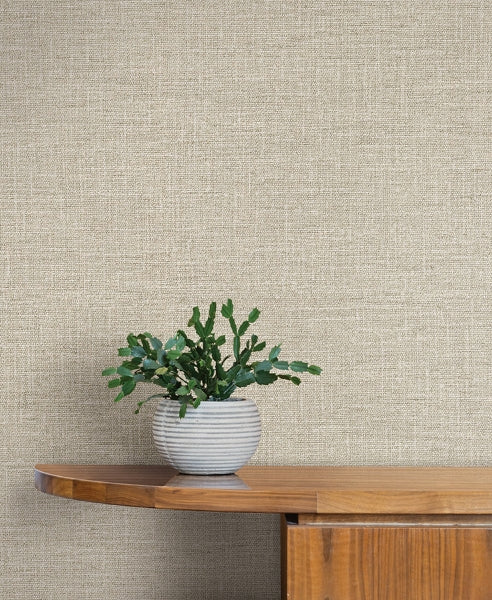 Loom Warm Grey Wallpaper