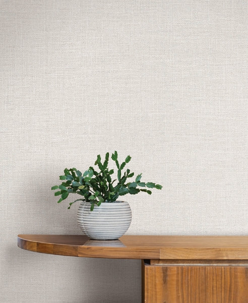 Loom White Wallpaper