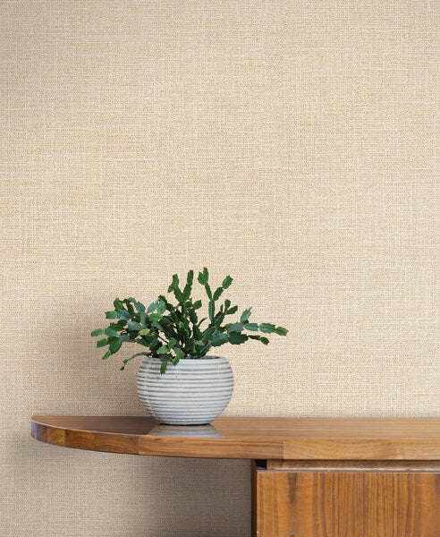 Loom Wheat Wallpaper