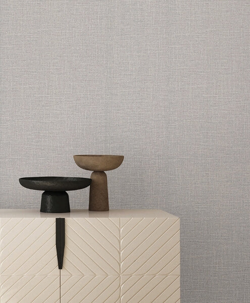 Loom Dove Grey Wallpaper