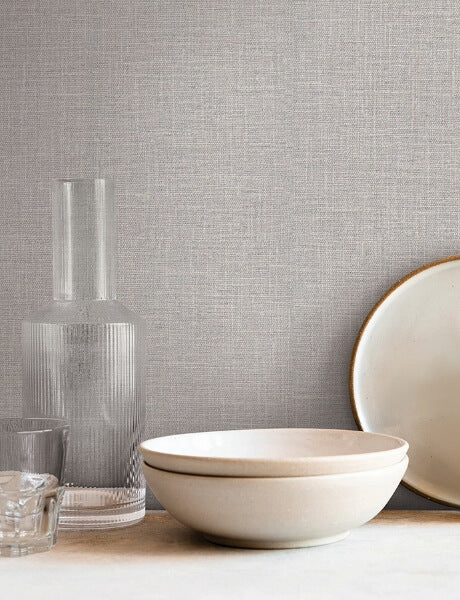 Loom Dove Grey Wallpaper