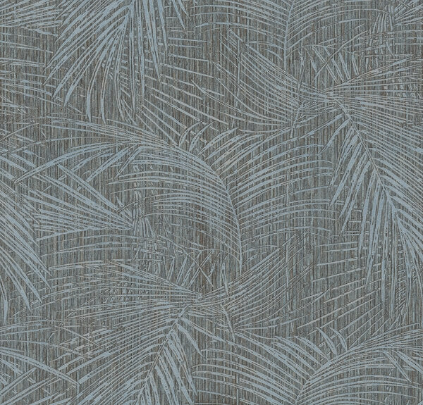 Della Palm Blue Multi Wallpaper