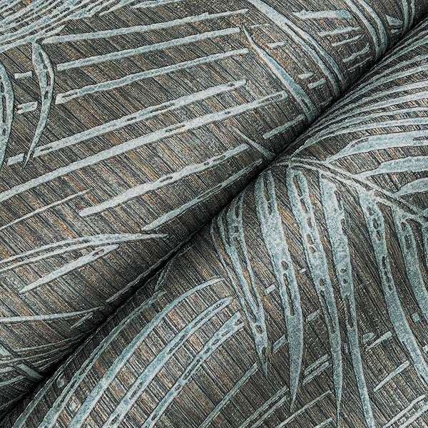 Della Palm Blue Multi Wallpaper