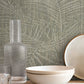 Della Palm Dark Taupe Wallpaper
