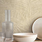 Della Palm Wheat Wallpaper