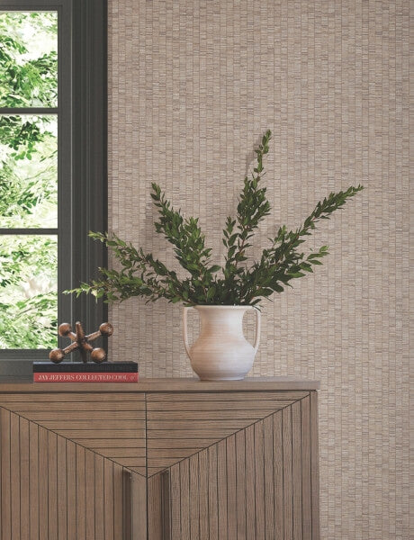 Lemuria Taupe Wallpaper
