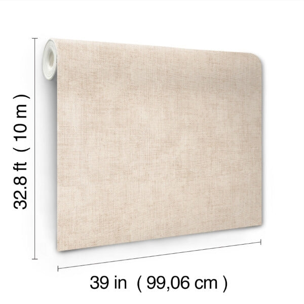 Alma Plaster Faux Weave Wallpaper