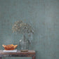Alma Blue Faux Weave Wallpaper