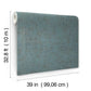 Alma Blue Faux Weave Wallpaper