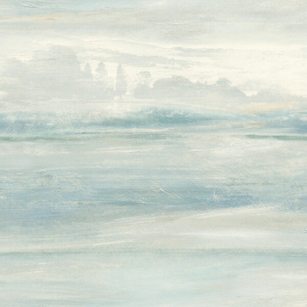 Soothing Mists Scenic Blue Wallpaper