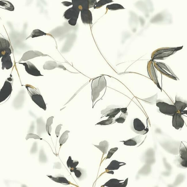 Linden Flower Black Wallpaper